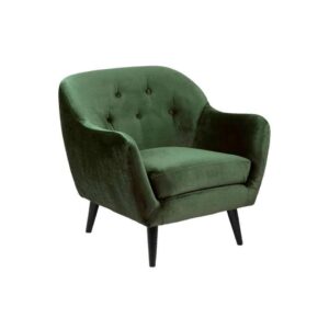 Fauteuil Lucera - stof Letto - donkergroen - Leen Bakker