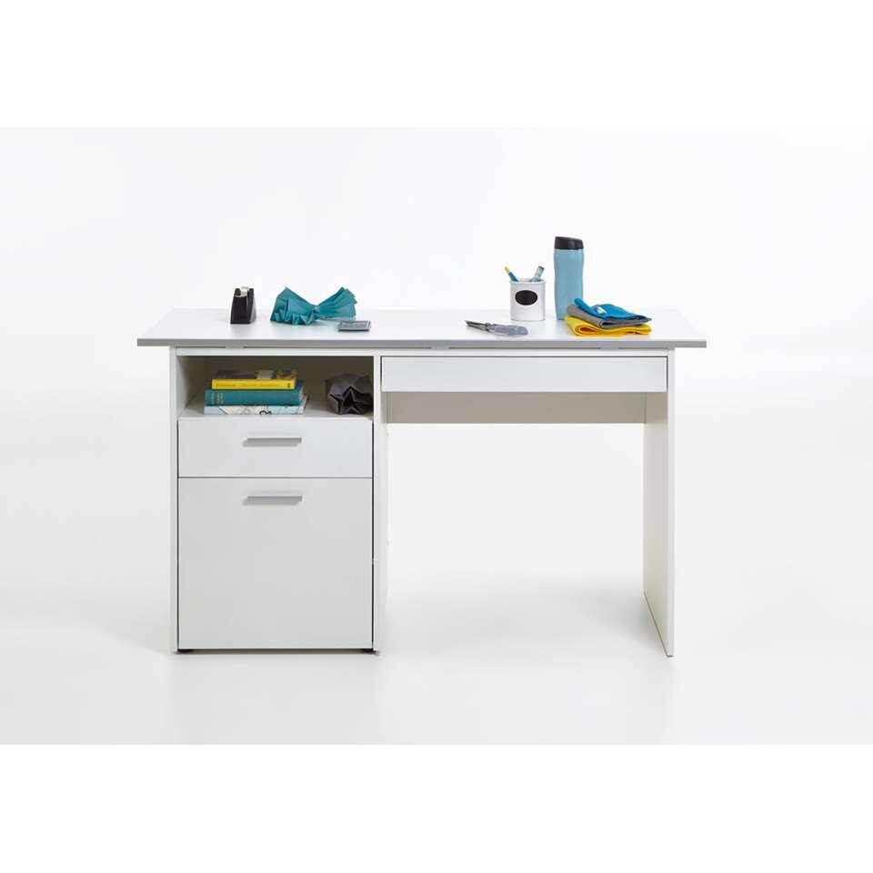 Bureau Hebron - wit - 74,7x51x126,8 cm - Leen Bakker Bureau Hebron - wit - 74