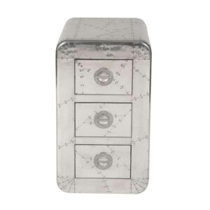 Ladekast Robo - zilverkleur - 80x45x40 cm - Leen Bakker