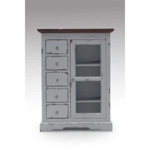 Kast Vieve - taupe - 122x86x39 cm - Leen Bakker