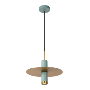 Lucide hanglamp Selin - turquoise - 145xØ25 cm - Leen Bakker