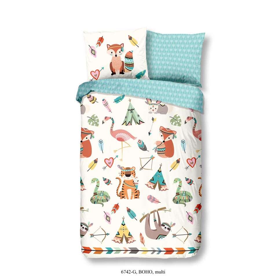 Good Morning dekbedovertrek Boho - veelkleurig - 140x200/220 cm - Leen Bakker Good Morning dekbedovertrek Boho - veelkleurig - 140x200/220 cm - Leen Bakker