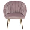 Fauteuil Dana - stof - roze - Leen Bakker
