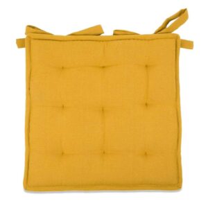 Zitkussen Tivoli Bistro - geel - 40x40 cm - Leen Bakker