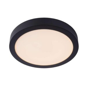 Lucide plafonnière Brice - zwart - Ø30 cm - Leen Bakker