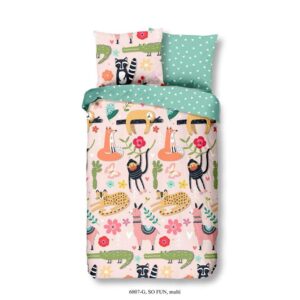 Good Morning dekbedovertrek So Fun - veelkleurig - 140x220 cm - Leen Bakker