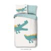 Good Morning kinderdekbedovertrek Crocodile - groen - 140x200/220 cm - Leen Bakker