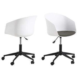 Bureaustoel Tromso - wit - Leen Bakker