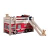 Vipack halfhoogslaper Pino met glijbaan en brandweerset - wit - Leen Bakker Vipack halfhoogslaper Pino met glijbaan en brandweerset - wit - Leen Bakker