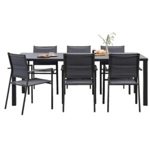 Le Sud tuinset Garda Limousin - antracietkleur - 7-delig - Leen Bakker