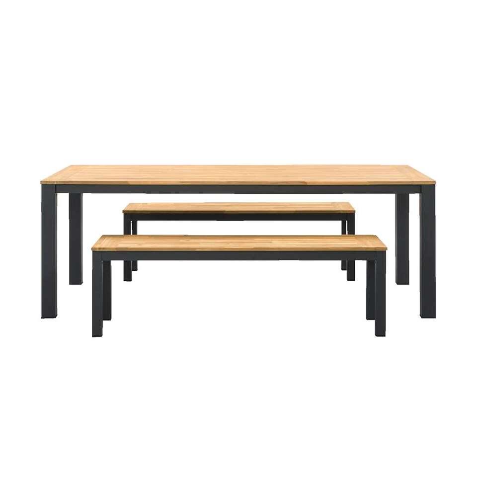 Le Sud tuinset Verdon XL - naturelkleurig/grijs - 3-delig - Leen Bakker Le Sud tuinset Verdon XL - naturelkleurig/grijs - 3-delig - Leen Bakker