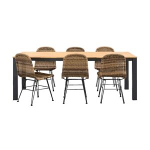 Le Sud tuinset Vienne Verdon - naturelkleurig - 7-delig - Leen Bakker