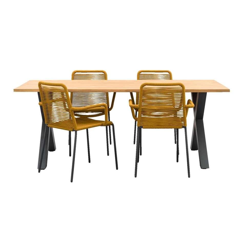 Le Sud tuinset Lunas Lorraine - terracotta - 5-delig - Leen Bakker Le Sud tuinset Lunas Lorraine - terracotta - 5-delig - Leen Bakker