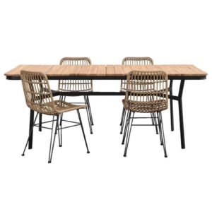 Le Sud tuinset Voiron Paris - naturelkleurig - 5-delig - Leen Bakker