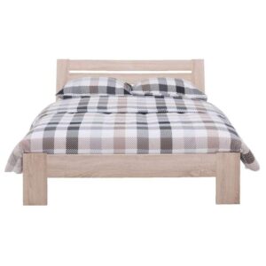 Twijfelaar bed Sydney met hoofdbord - eikenkleur - 120x200 cm - Leen Bakker