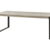 Evan Uitschuifbare tafel BELLUNO - Millenium Oak Light Grey Hout
