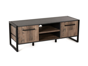 Meubar Tv-meubel SAMIR klein (niet gemonteerd) - Natuurlijke parketlook Hout