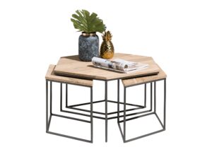 Xooon Set 4 Bijzettafels ROSEVILLE Hout