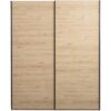 Schuifdeurkast Bergamo - eikenkleur - 221x178