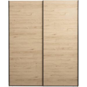 Schuifdeurkast Bergamo - eikenkleur - 221x178
