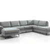 Richter young design Hoekzetel HENRY met longchair en terminal - Beech Sapphire Grijs Richter young design Hoekzetel HENRY met longchair en terminal - Beech Sapphire Grijs