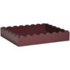 Dienblad Scallop - rood - 28x25 cm - Leen Bakker