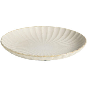 Dinerbord Flora - off-white stoneware - Ø27