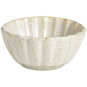 Schaaltje Flora - off-white stoneware - Ø7