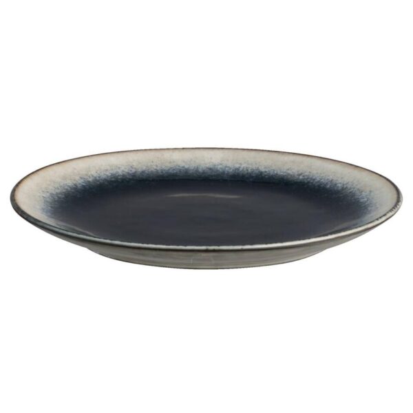 Ontbijtbord Dorean - blauw stoneware - Ø20