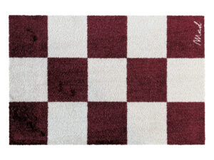 Madaboutmats Deurmat DORIAN - Bordeaux/Wit Rood