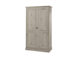 Meubar Kleerkast KENT 2 deuren - Licht grijs Grijs