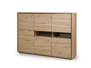 Recor Hoge kast CHARLESTON - Aristo eik Hout