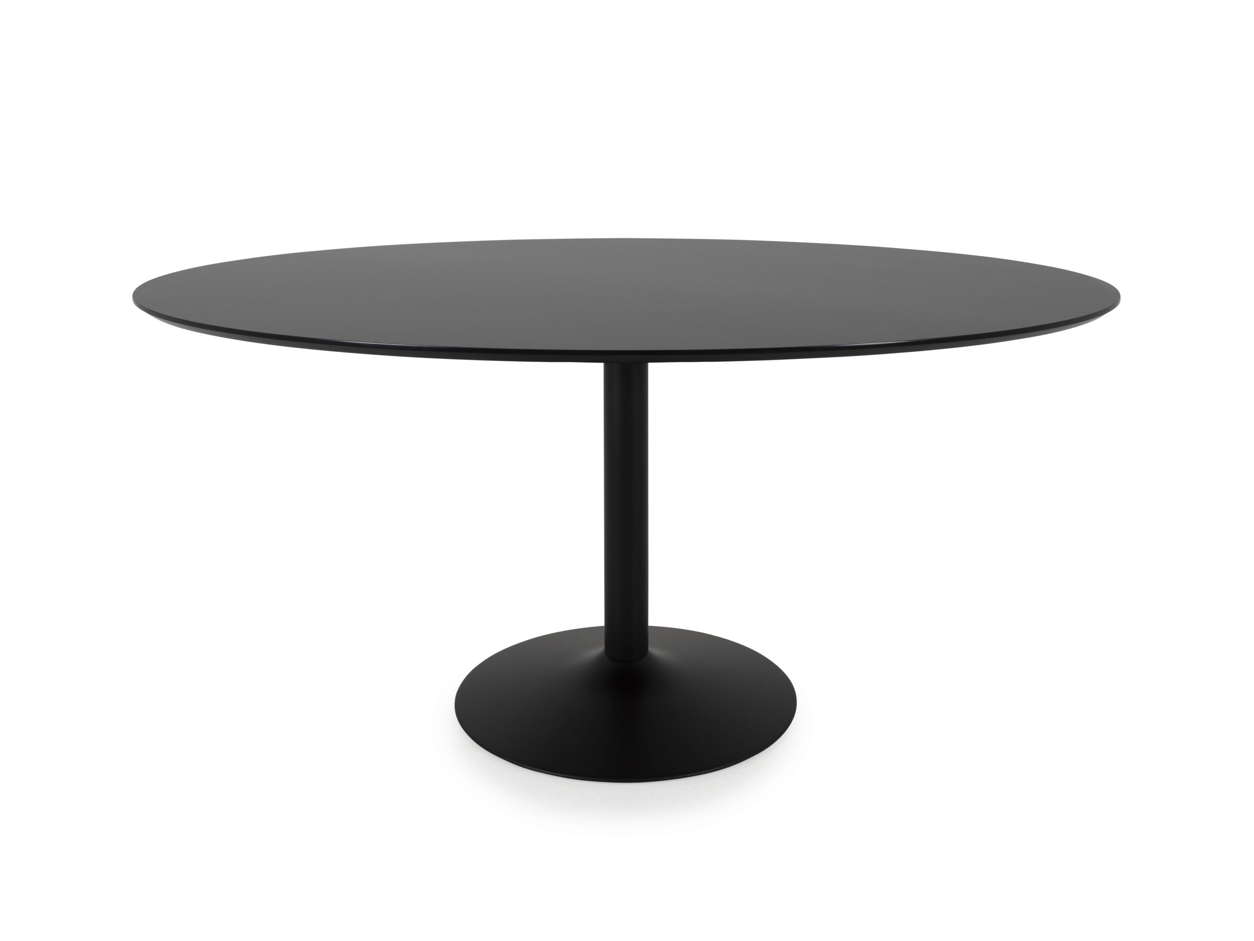 Tenzo Ovale tafel TACO 160 X 110 CM - Zwart Zwart Tenzo Ovale tafel TACO 160 X 110 CM - Zwart Zwart