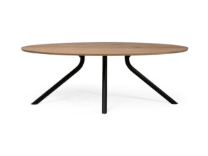 Xooon Tafel ARVADA ellips/centrale poot - Naturel Hout