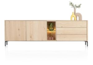 Xooon Dressoir TRENTON - Naturel eikenfineer Hout