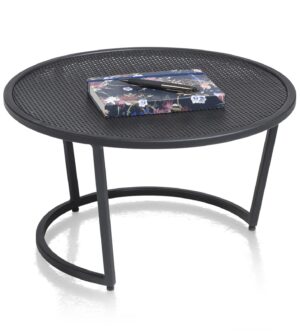 Henders & hazel Bijzettafel CITY - Zwart metaal Zwart