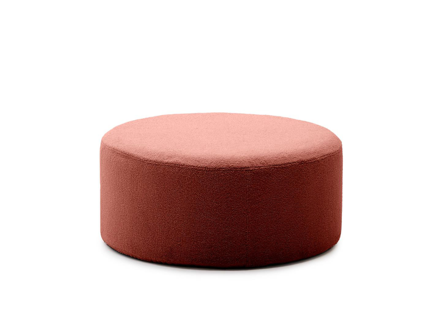 Kave home Poef met afneembare hoes KAELI - Terracotta Bouclé Oranje Kave home Poef met afneembare hoes KAELI - Terracotta Bouclé Oranje