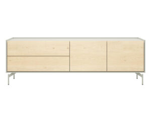 Xooon Tv-meubel NIORA - Eikenfineer / Silk Grey Hout
