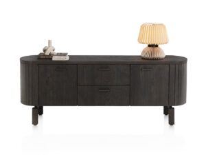 Henders & hazel Tv-meubel RAVELLO - Donker eikenfineer Hout