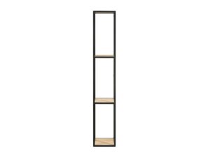 Xooon Boekenkast 180 cm ELEMENTS - Zwart metaal/naturel Hout