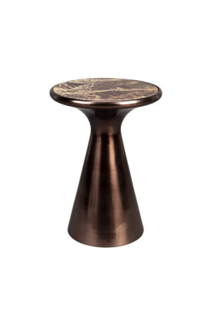 Dutchbone Bijzettafel MOUNT - Bruin marmer Bruin