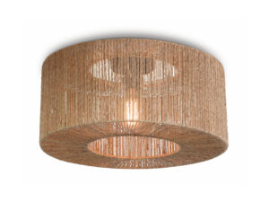 Good&mojo Plafondlamp IGUAZU M - Jute natural Bruin