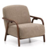 Kave home Fauteuil SYLO - Taupe Kave home Fauteuil SYLO - Taupe / Massief Essenhout Taupe
