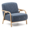 Kave home Fauteuil SYLO - Blauw/Essenhout Kave home Fauteuil SYLO - Blauw/Essenhout Blauw