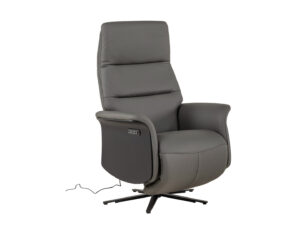 Modulax Relaxfauteuil ATLAS - Antraciet leder Grijs
