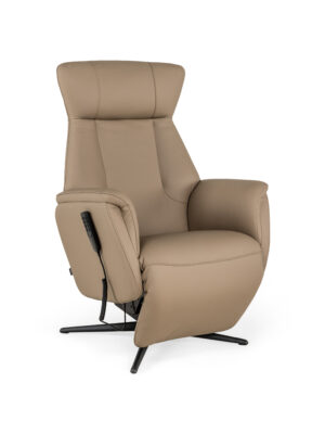 Modulax Elektrische relaxfauteuil met lift EDDA - Beige leder Beige
