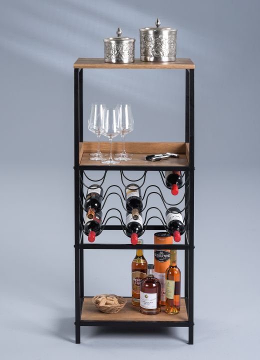 Richter young design Barkast met flessenhouder BURGUND - Hout/Zwart Richter young design Barkast met flessenhouder BURGUND - Hout/Zwart Hout