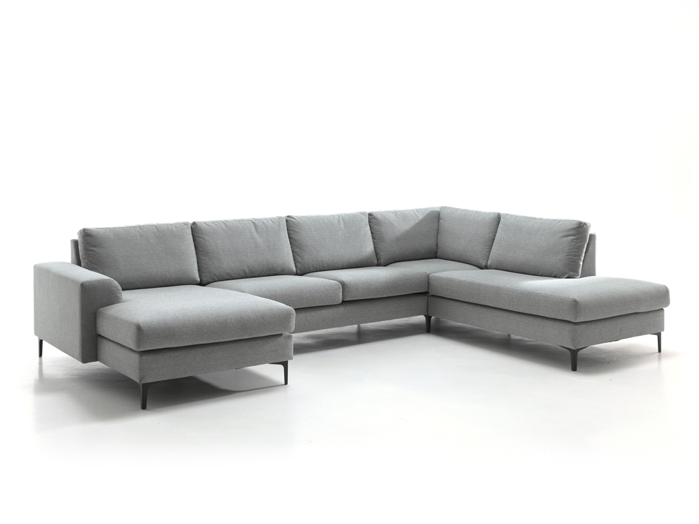 Richter young design Hoekzetel HENRY met longchair en terminal - Beech Richter young design Hoekzetel HENRY met longchair en terminal - Beech Sapphire Grijs