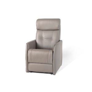 Deba Electr. relax fauteuil met 2 motoren powerlift en trolley Taupe