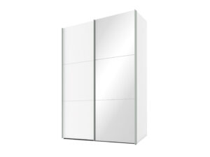 Express Kleerkast met spiegel SWIFT - Wit Wit